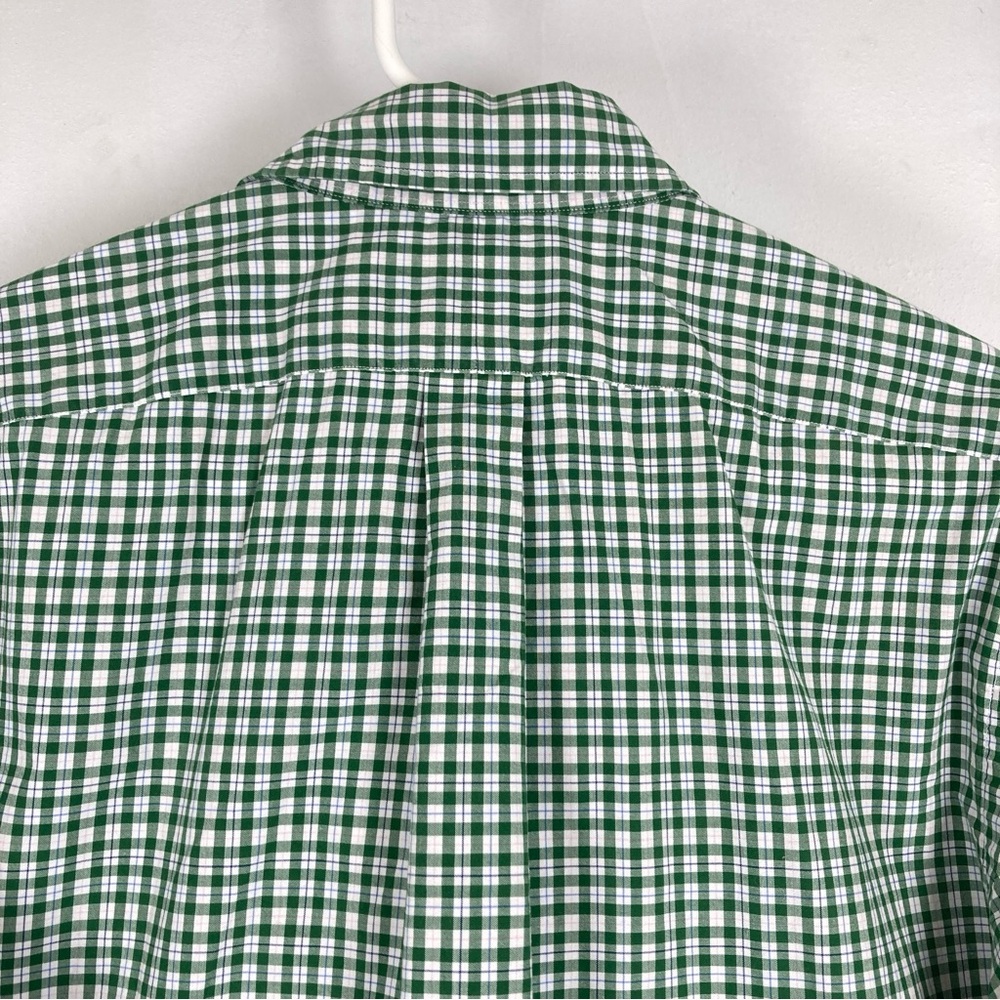 Polo Ralph Lauren Men’s Button Front Shirt Green Mini Gingham Large Cotton - Picture 7 of 16